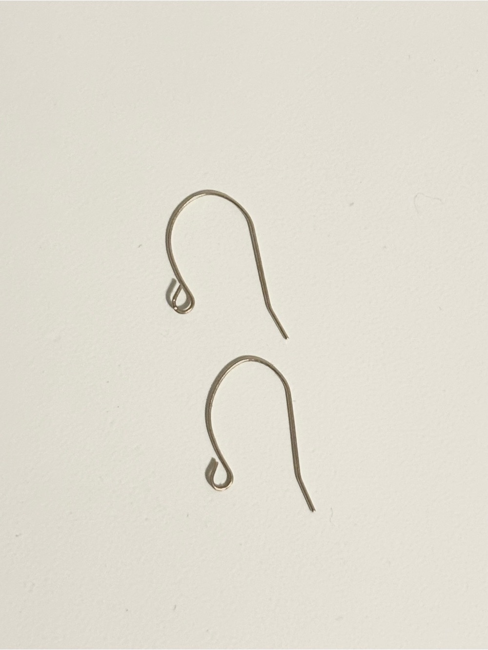 10K Solid Yellow Gold Hook Earrings